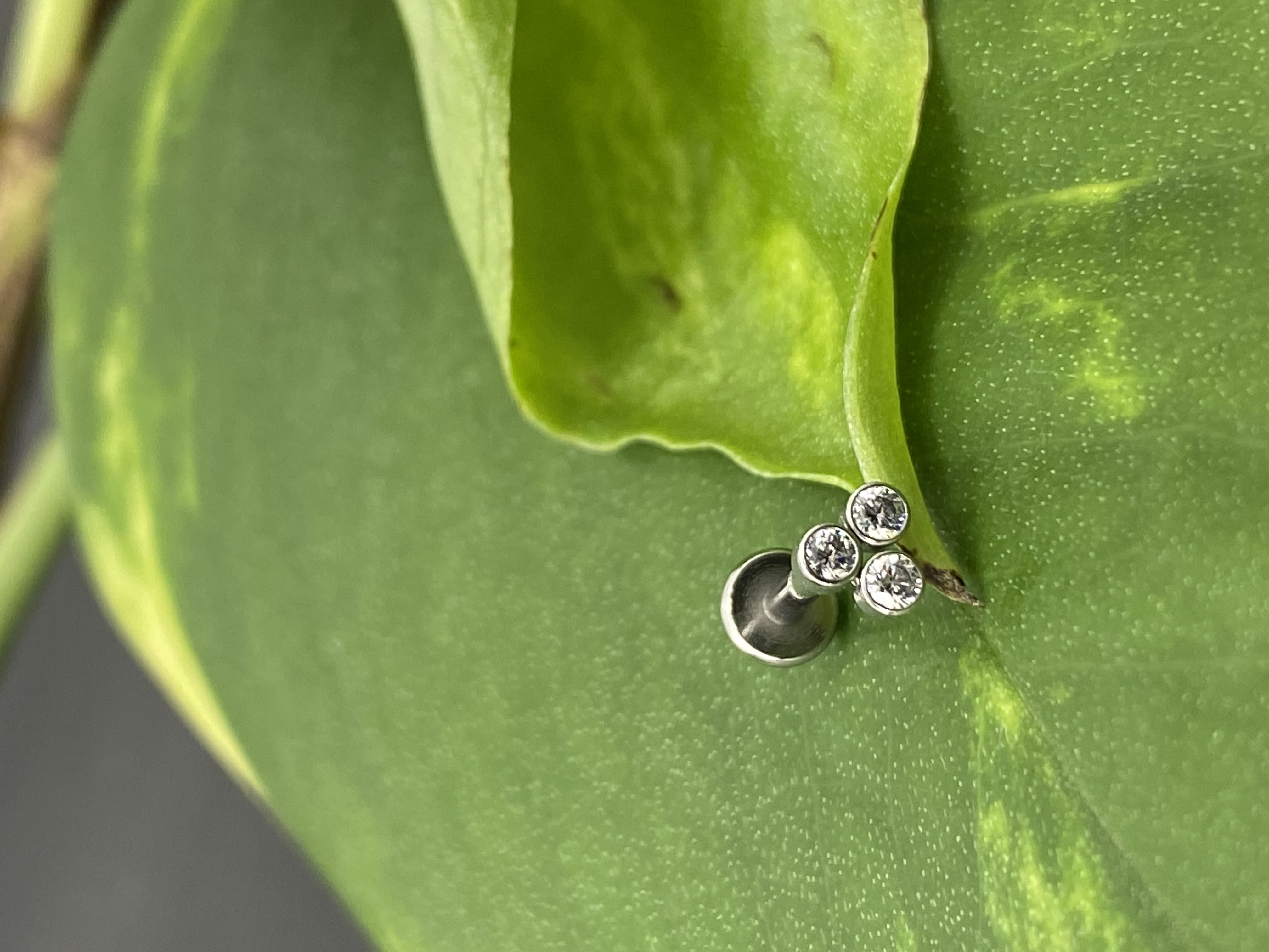 Labret 3 zircônias