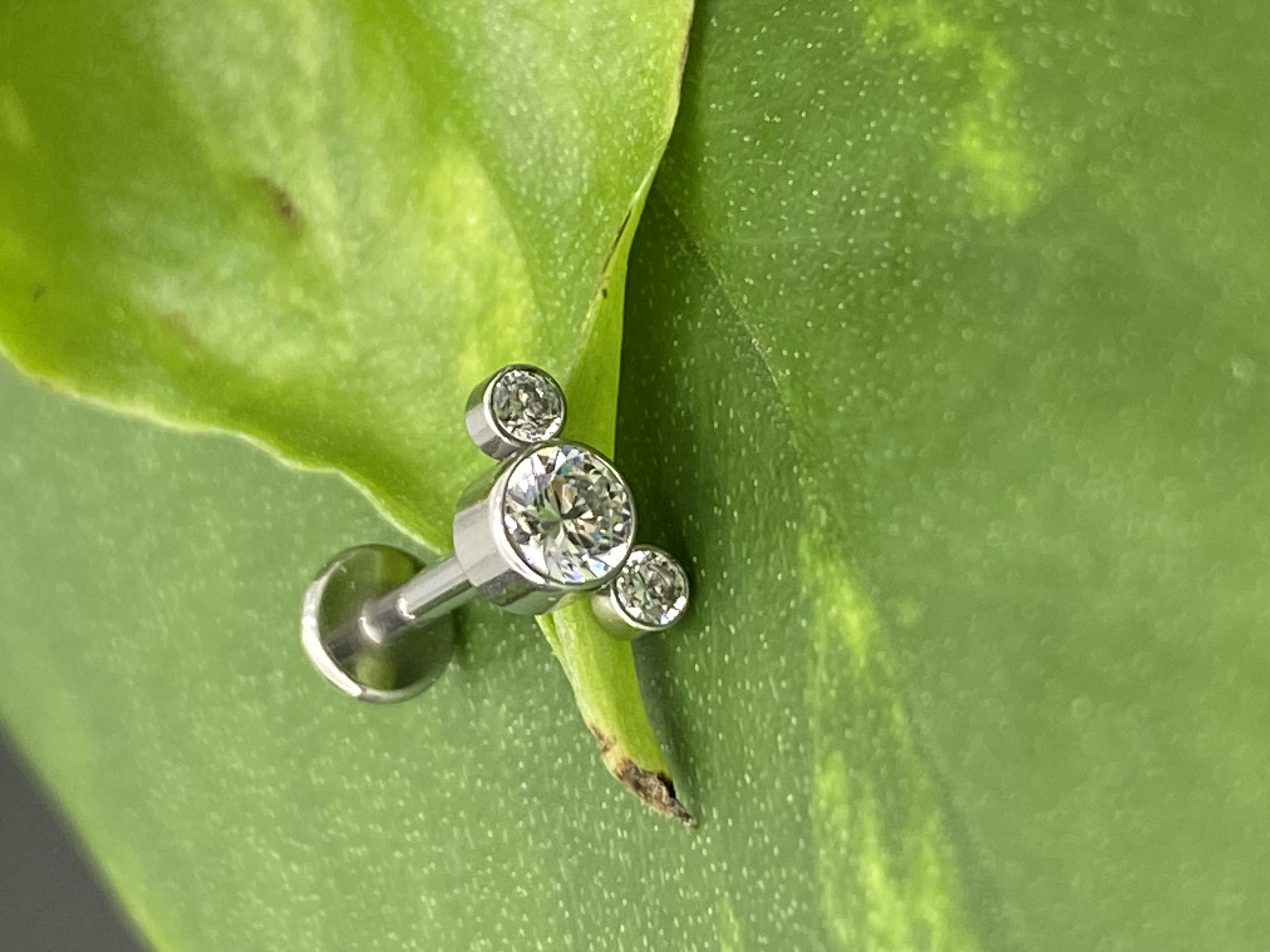 Labret 3 zircônias